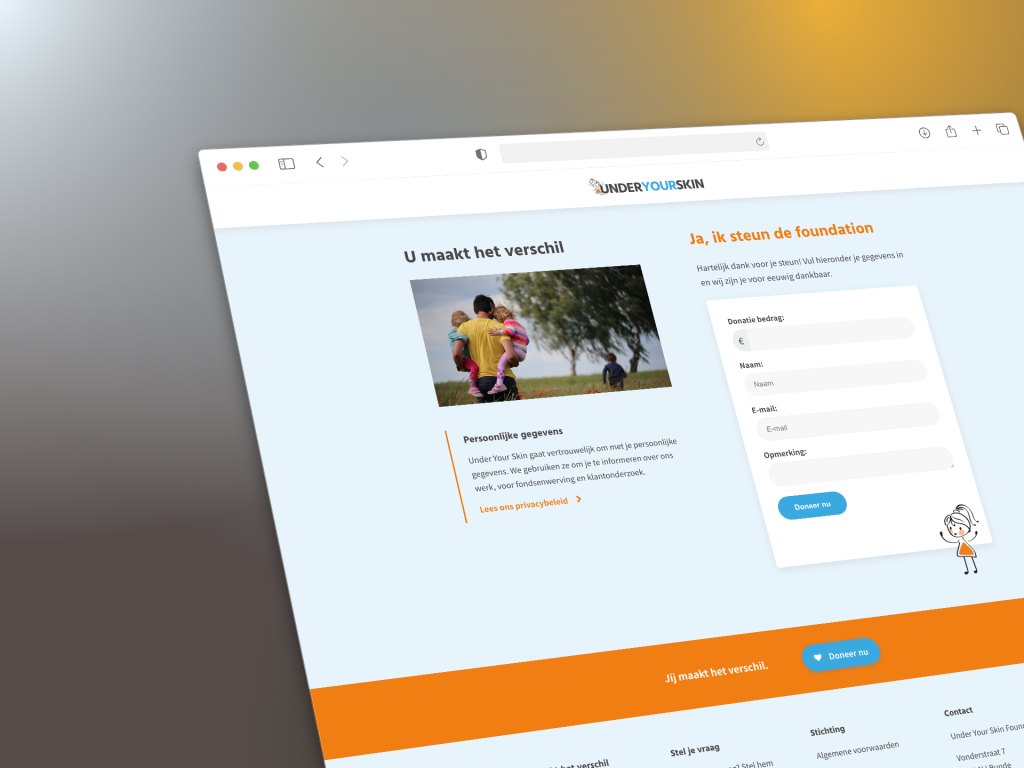 Casethumbnail van Under Your Skin op Web and Brand